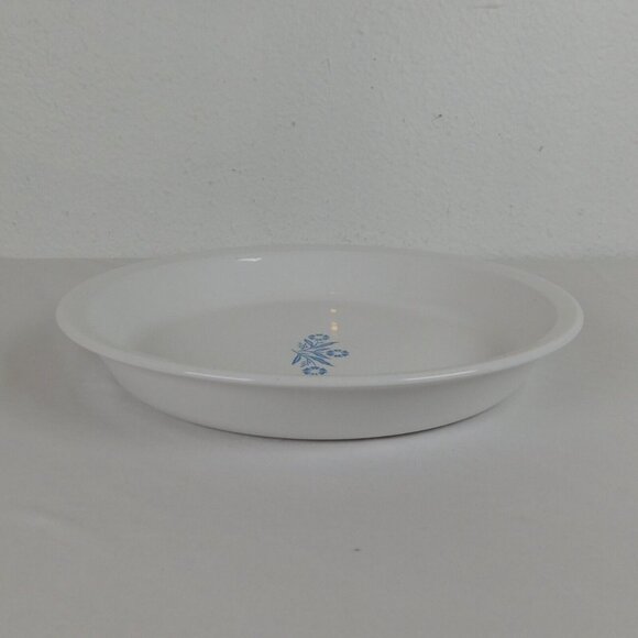 Corning Ware Cornflower Blue Pie Plate Baking Serving Dish Vintage 9" x 1-1/4" - Picture 4 of 10